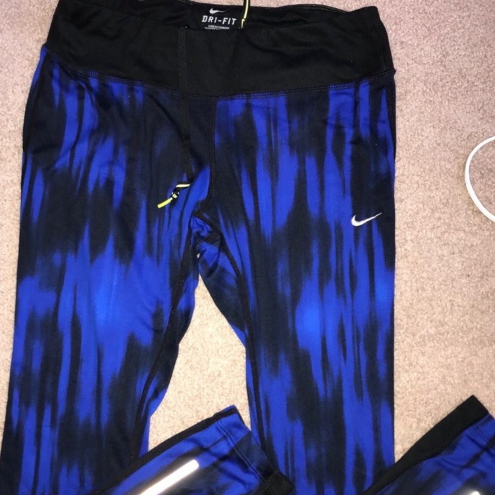 Nike Leggings Blue and Black design